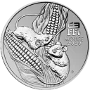 Год Крысы (Мыши) 2020 Австралийский Лунар Серебро 1000 гр Монеты Perth Mint 2020 г — читать подробное описание Год Крысы (Мыши) 2020: серебряная монета $30 Австралии Лунар III / серебро 1000 гр. - 1