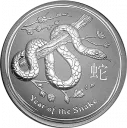 Год Змеи 2013 Австралийский Лунар Серебро 1000 гр Монеты Perth Mint 2013 — читать подробное описание Год Змеи 2013: серебряная монета $30 Австралии Лунар / серебро 1000 гр. - 1