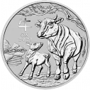 Год Быка 2021 Австралийский Лунар Серебро 31.1 гр Монеты Perth Mint 2021 г — читать подробное описание Год Быка 2021: серебряная монета $1 Австралии Лунар III / серебро 31,10 гр. - 1