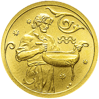 Знаки Зодиака: золотые монеты России, золото 3.11 гр - 9
