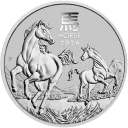 Год Лошади 2026 Австралийский Лунар Серебро 155.5 гр Монеты Perth Mint 2026 Тираж: нет ограничений — читать подробное описание Год Лошади 2026: серебряная монета $8 Австралии Лунар III / серебро 155,50 гр. - 1